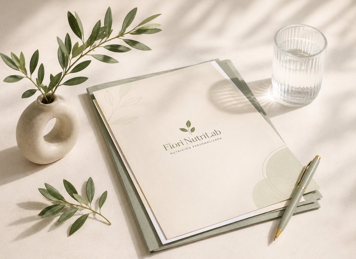 Carpeta del Informe Fiori NutriLab con bolígrafo