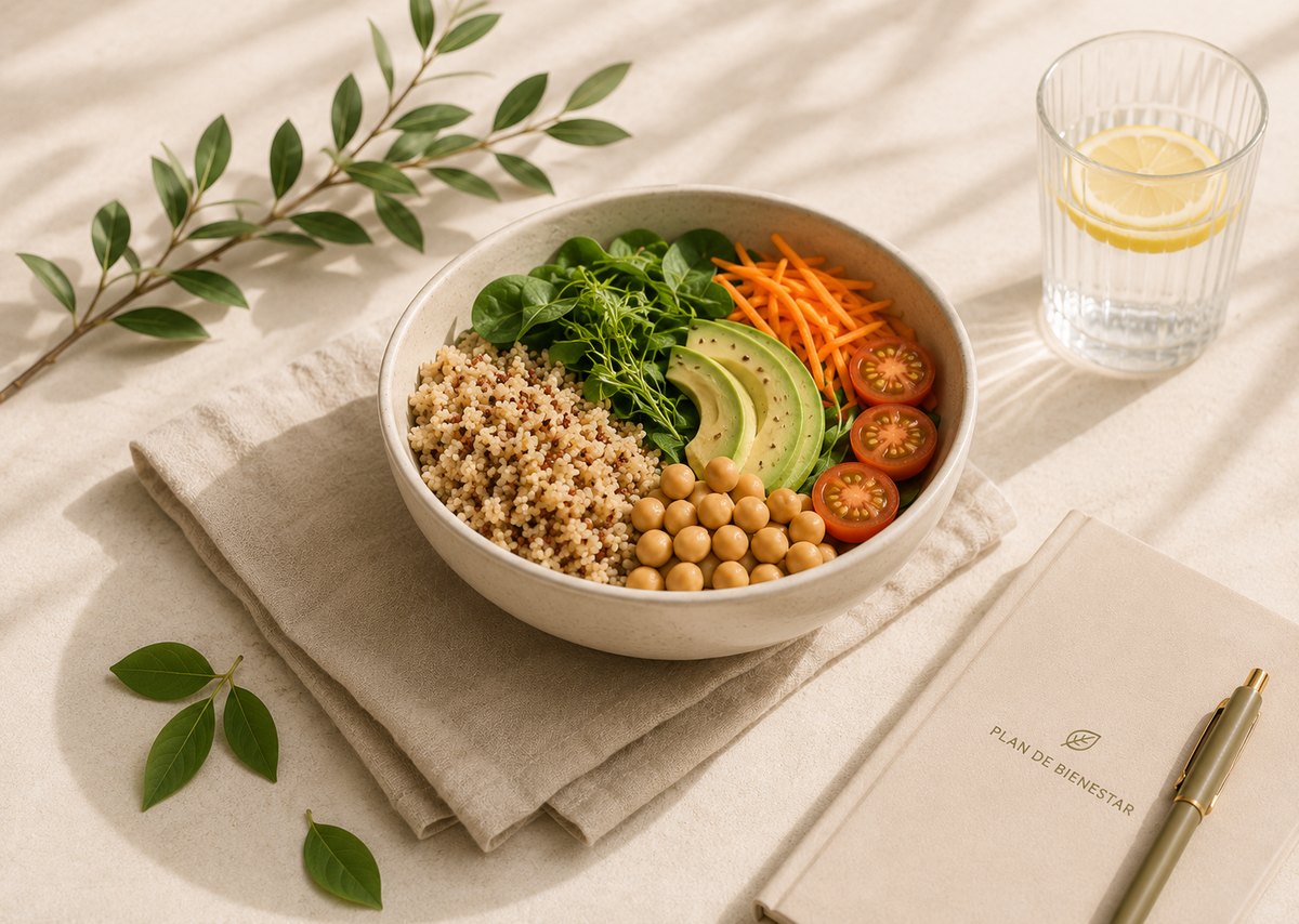 Bol de quinoa y aguacate